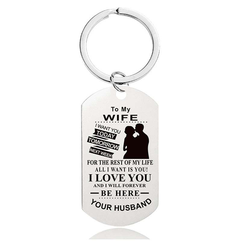 I Love You And I Will Forever Be Here - Inspirational Keychain - A913-Jolura