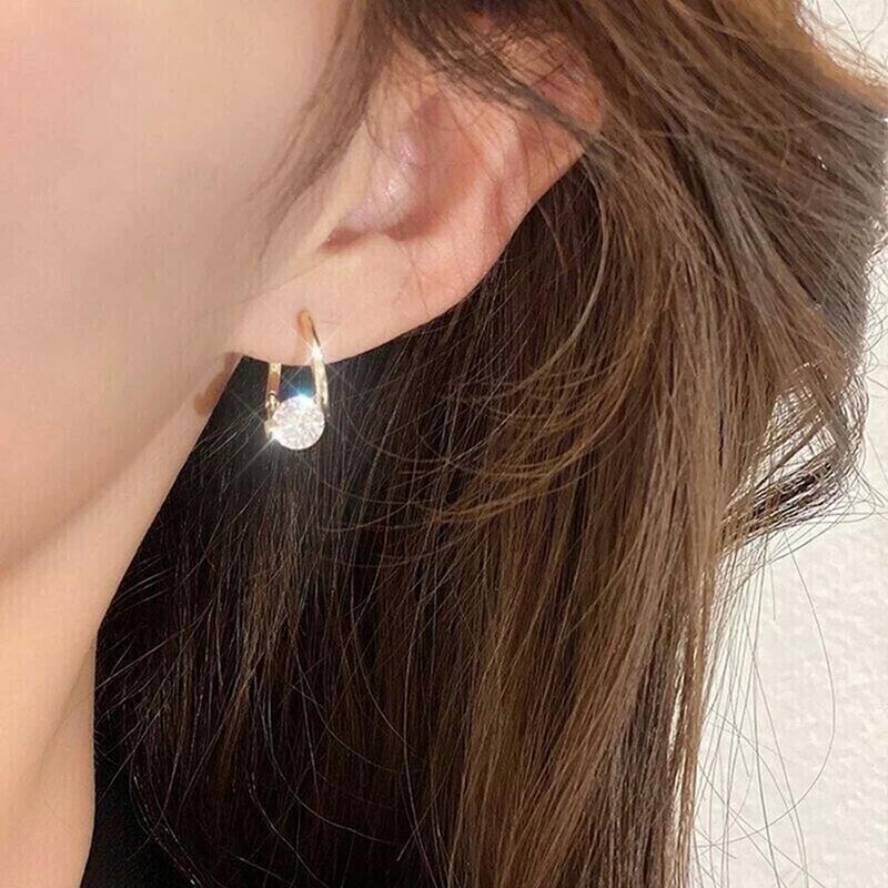 Diamond Round Stud Earrings-Jolura