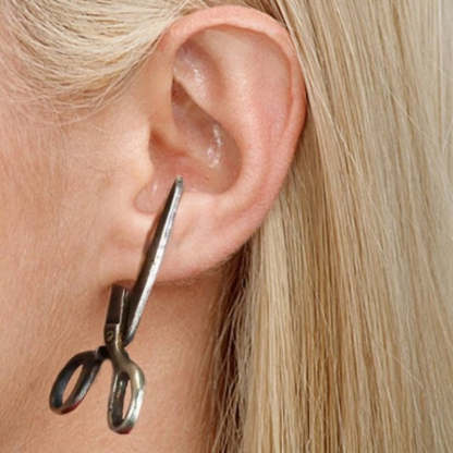 Vintage Scissor Shaped Earrings-Jolura