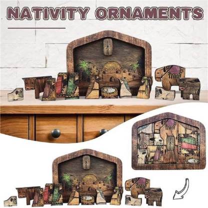 Wooden Jesus Puzzles Set Jigsaw Game-Jolura