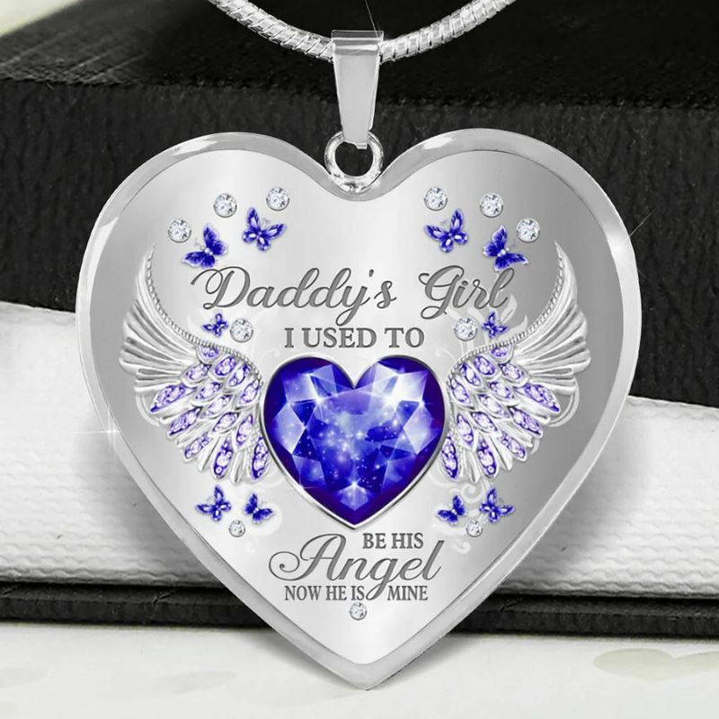 Daddy's Girl Heart Necklace-Jolura
