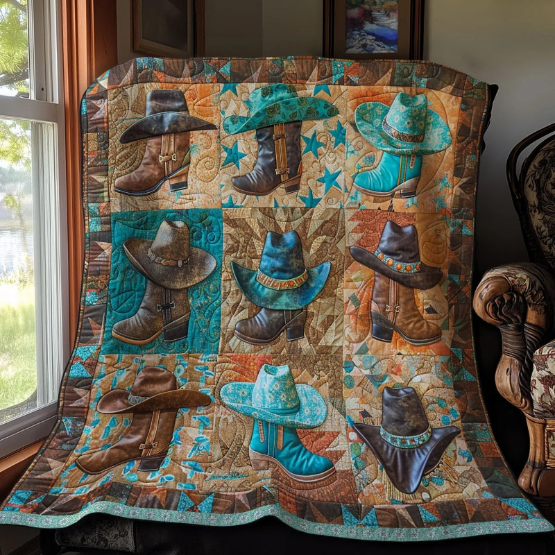 Cowboy Blanket - D258 - Premium Blanket-Jolura