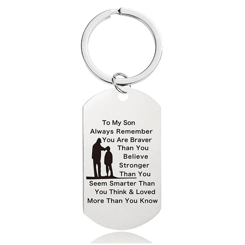 Always Remember You Are Braver Than You Believe - Inspirational Keychain - A897-Jolura