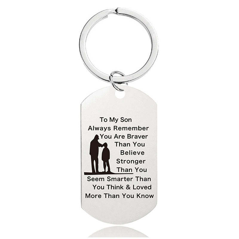 Always Remember You Are Braver Than You Believe - Inspirational Keychain - A897-Jolura