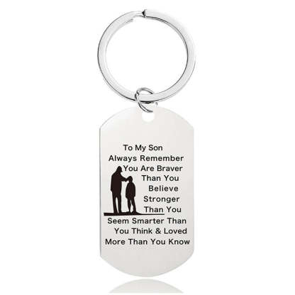 Always Remember You Are Braver Than You Believe - Inspirational Keychain - A897-Jolura