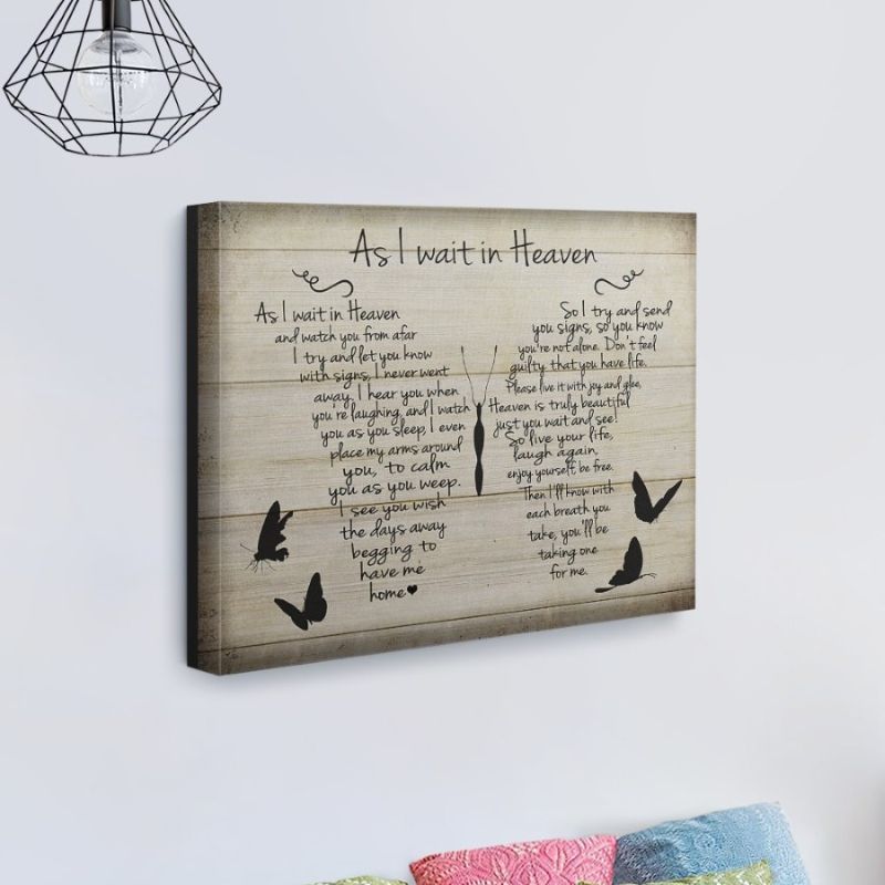As I Wait in Heaven - D366 - Gallery Wrapped Canvas Prints