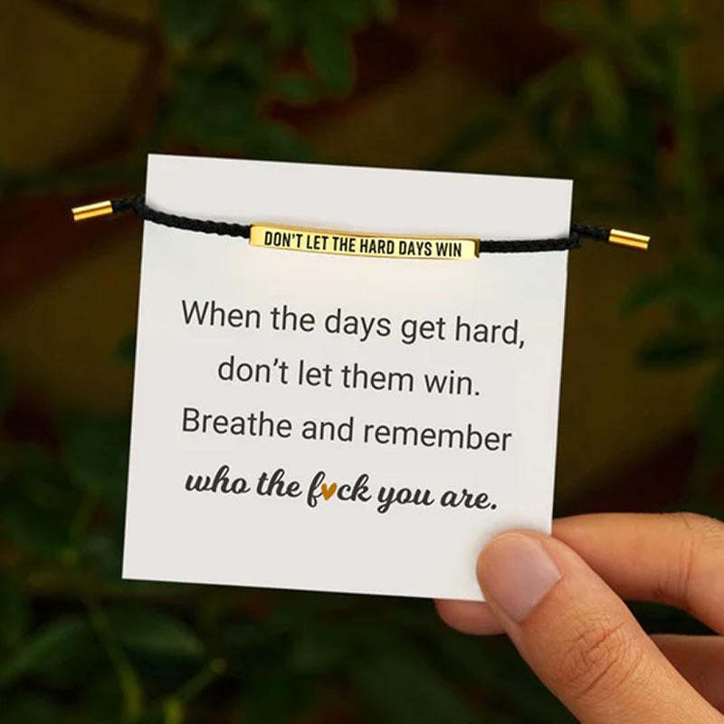 Don't Let The Hard Days Win Tube Bracelet-Jolura