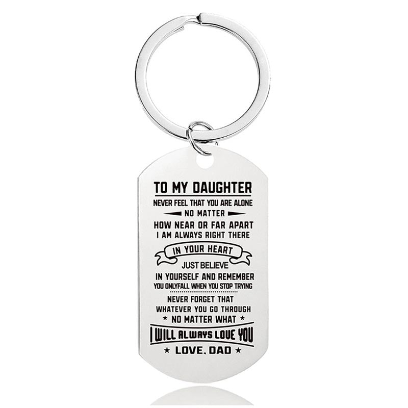 Dad To Daughter - I Will Always Love You - Inspirational Keychain - A914-Jolura