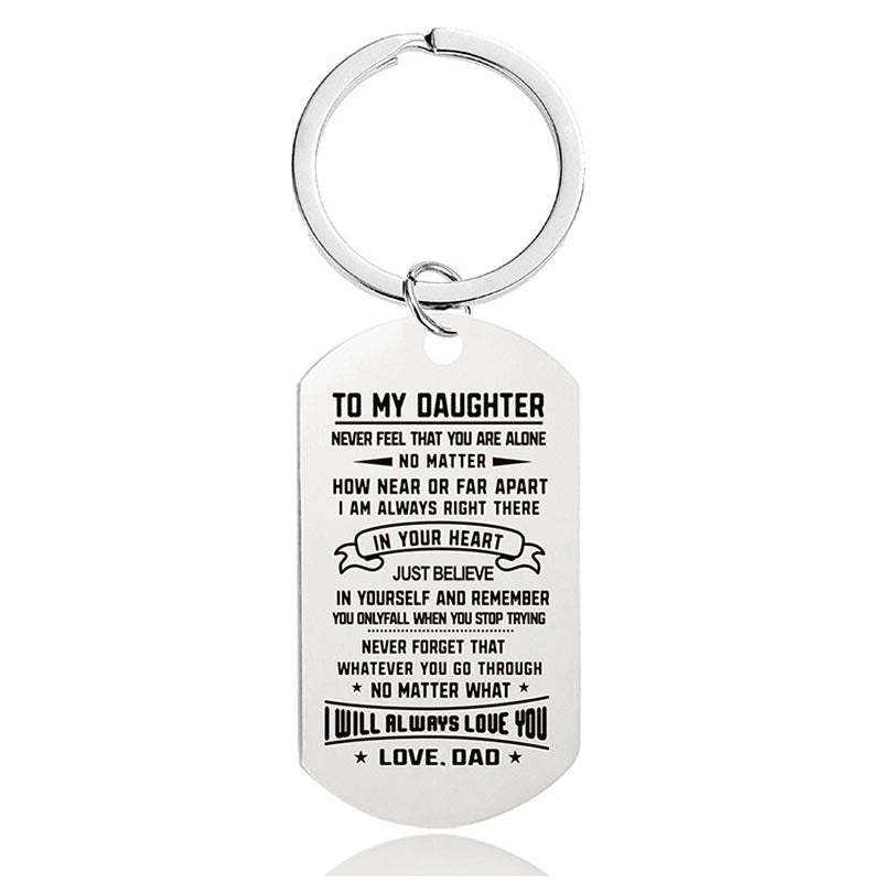 Dad To Daughter - I Will Always Love You - Inspirational Keychain - A914-Jolura