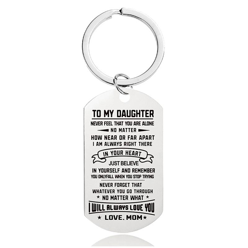Mom To Daughter - I Will Always Love You - Inspirational Keychain - A914-Jolura
