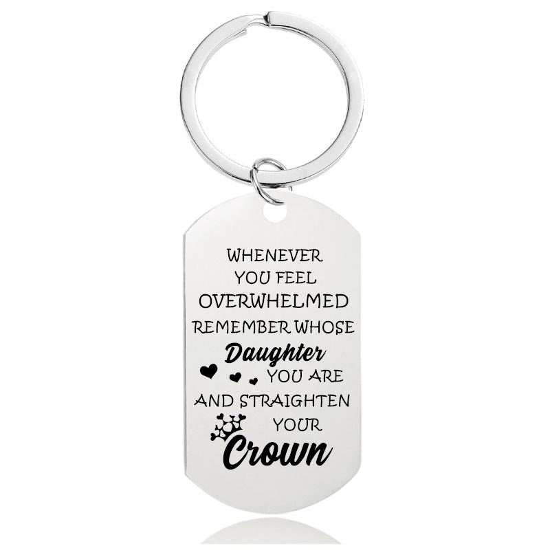To My Daughter - Whenever You Feel Overwhelmed - Inspirational Keychain - A916-Jolura