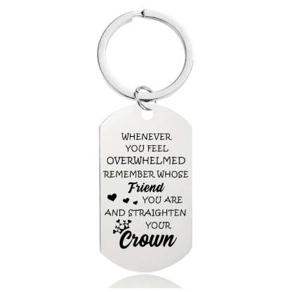 Whenever You Feel Overwhelmed - Inspirational Keychain - A916-Jolura