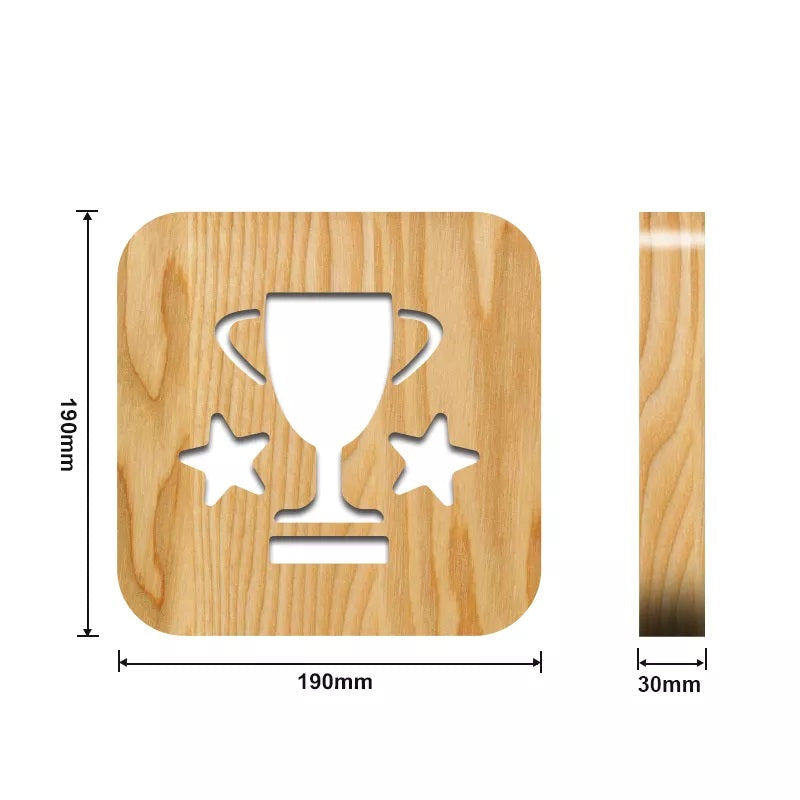 Trophy Wooden Decorative Light-Jolura