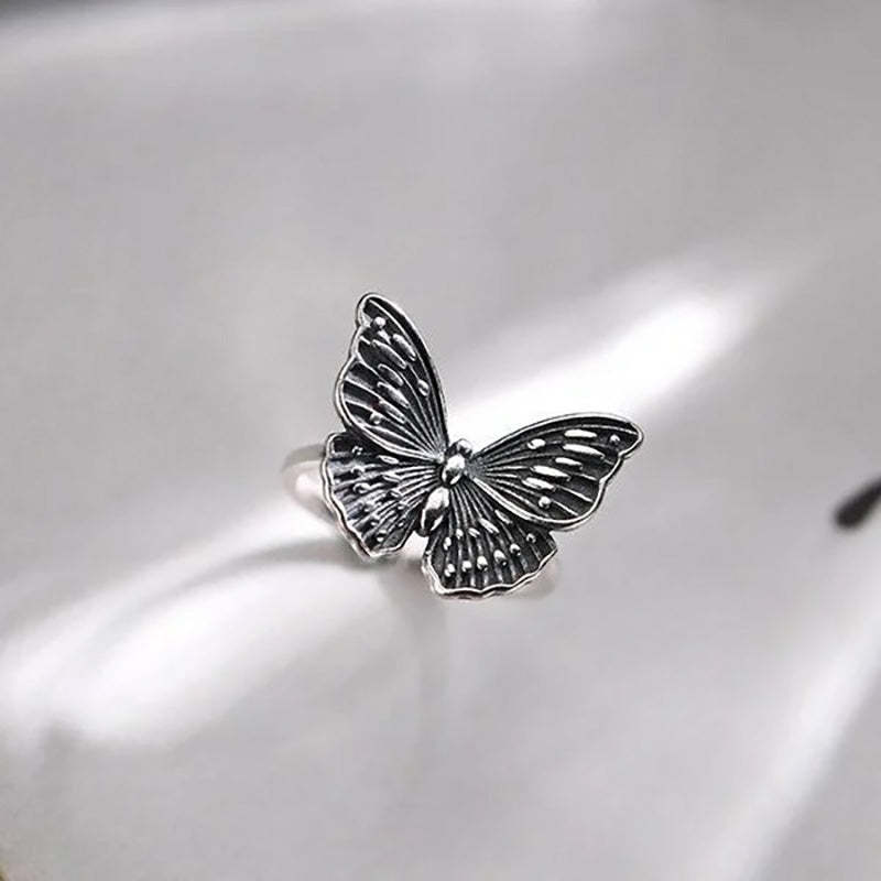 🦋 Sterling Silver Vintage Butterfly Ring-Jolura