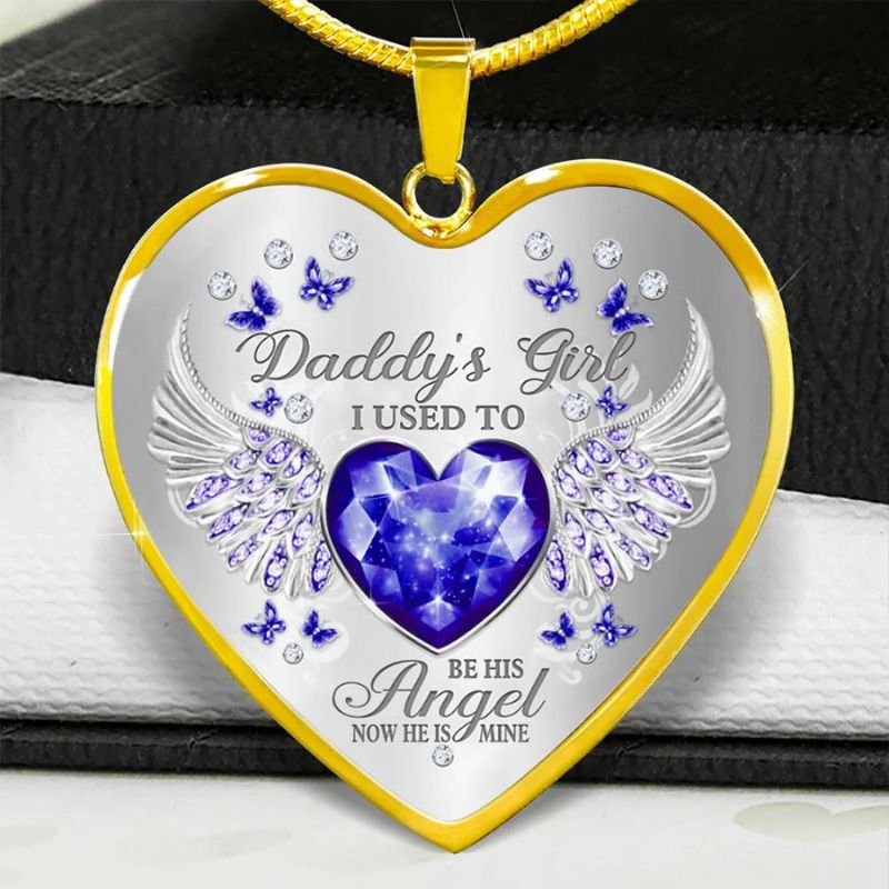 Daddy's Girl Heart Necklace-Jolura