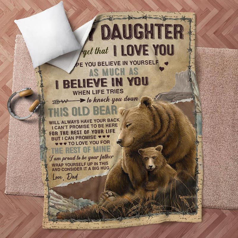 To My Daughter - From Dad - A932 - Premium Blanket-Jolura