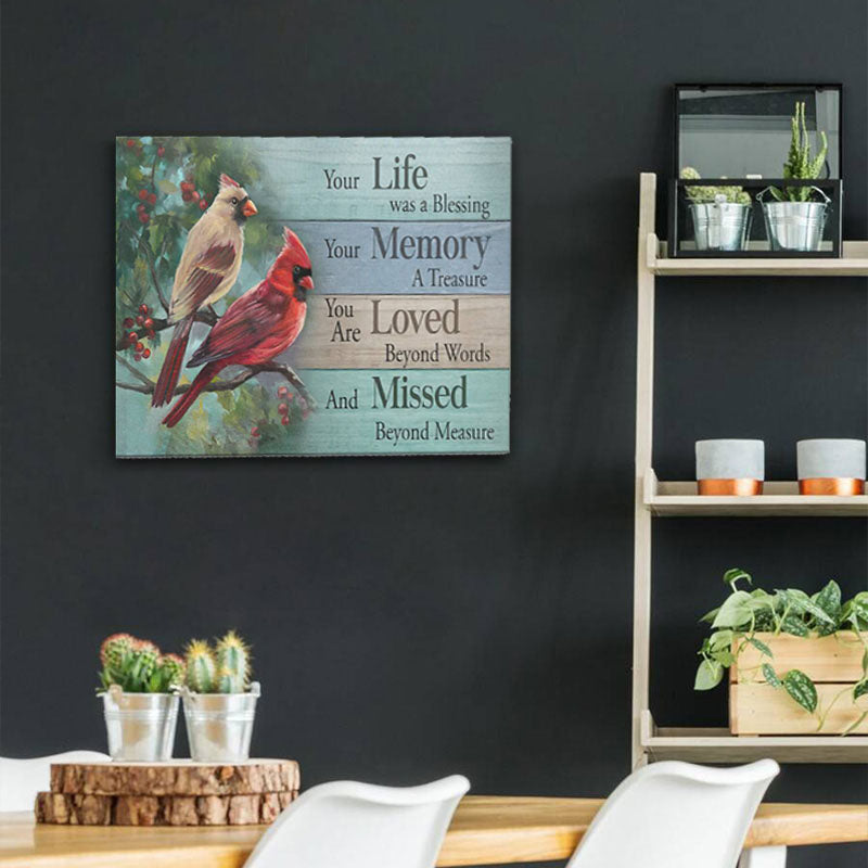 Your Life Was A Blessing - D365 - Gallery Wrapped Canvas Prints