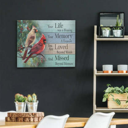 Your Life Was A Blessing - D365 - Gallery Wrapped Canvas Prints