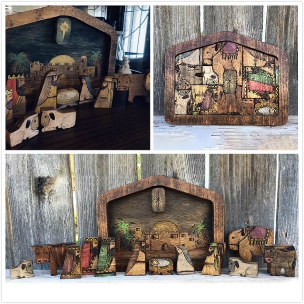Wooden Jesus Puzzles Set Jigsaw Game-Jolura