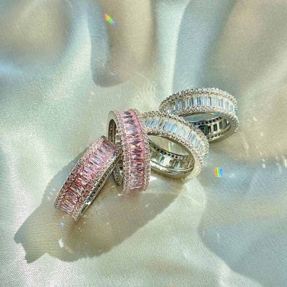 Baguette Cut Ring - 925-Jolura