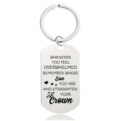 Whenever You Feel Overwhelmed - Inspirational Keychain - A916-Jolura