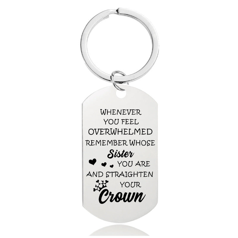 To My Sister - Whenever You Feel Overwhelmed - Inspirational Keychain - A916-Jolura