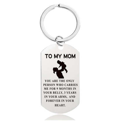 To My Mom - You Are The Only Person - Inspirational Keychain - A917-Jolura