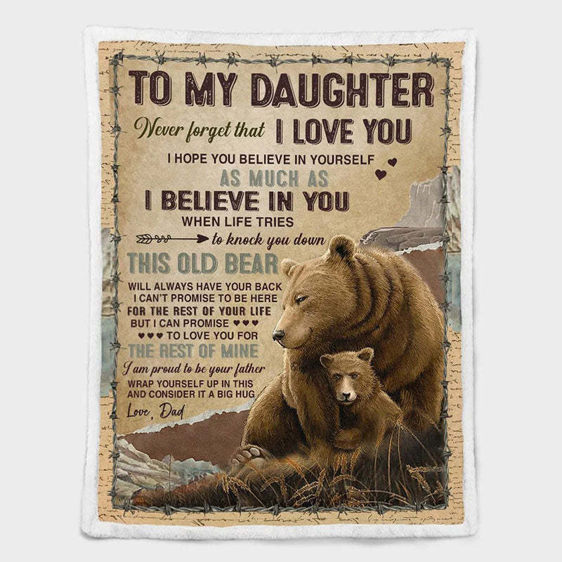To My Daughter - From Dad - A932 - Premium Blanket-Jolura