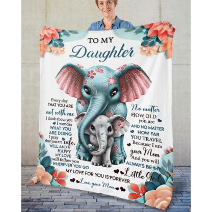 To My Daughter - From Mom - A335 - Premium Blanket-Jolura