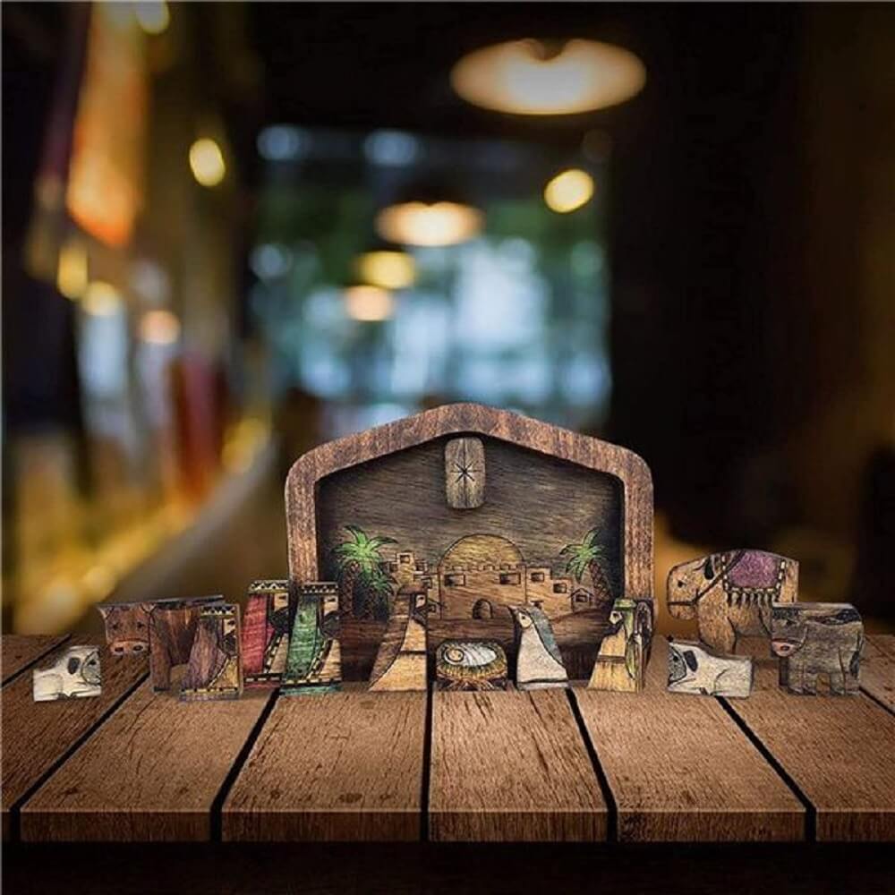 Wooden Jesus Puzzles Set Jigsaw Game-Jolura