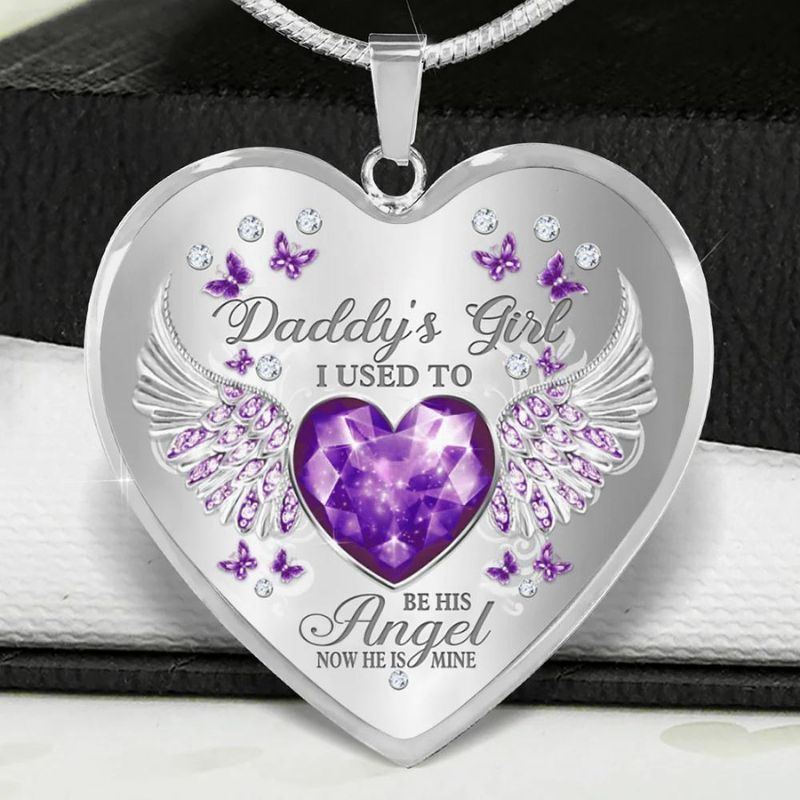 Daddy's Girl Heart Necklace-Jolura