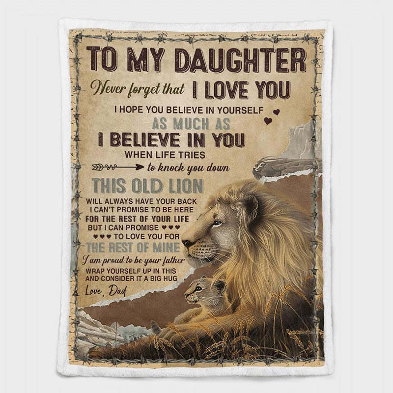 To My Daughter - From Dad - A933 - Premium Blanket-Jolura