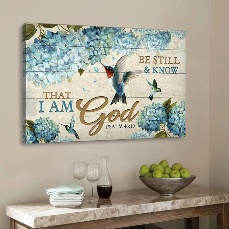 Be Still And Know That I Am God - D376 - Gallery Wrapped Canvas Prints