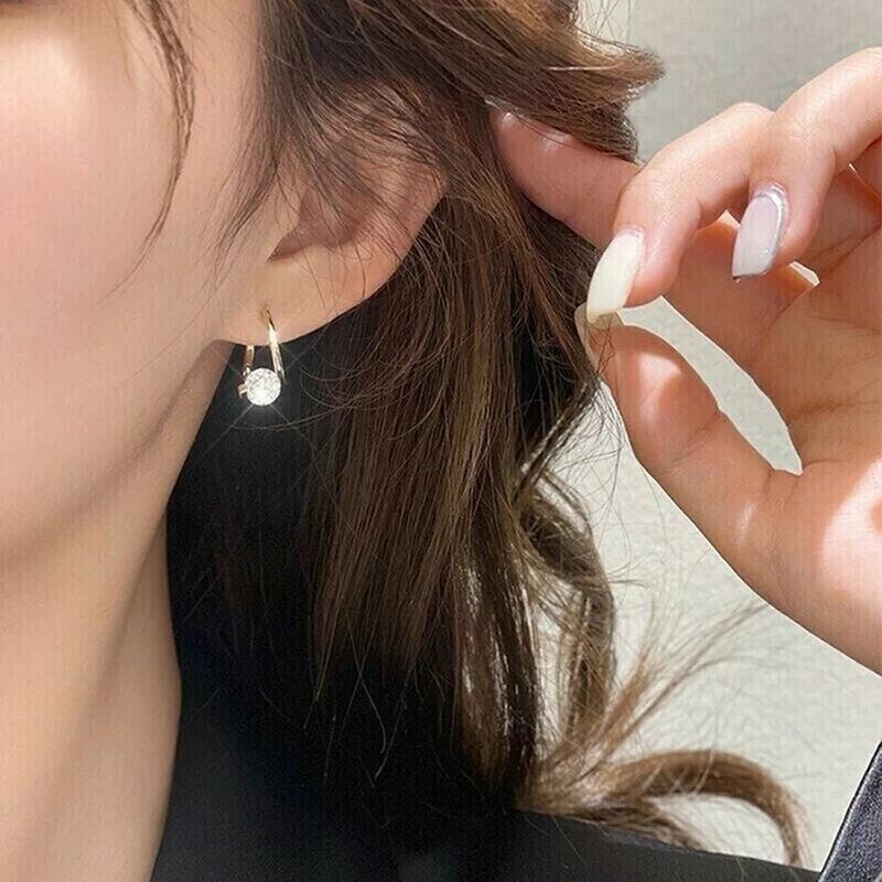 Diamond Round Stud Earrings-Jolura