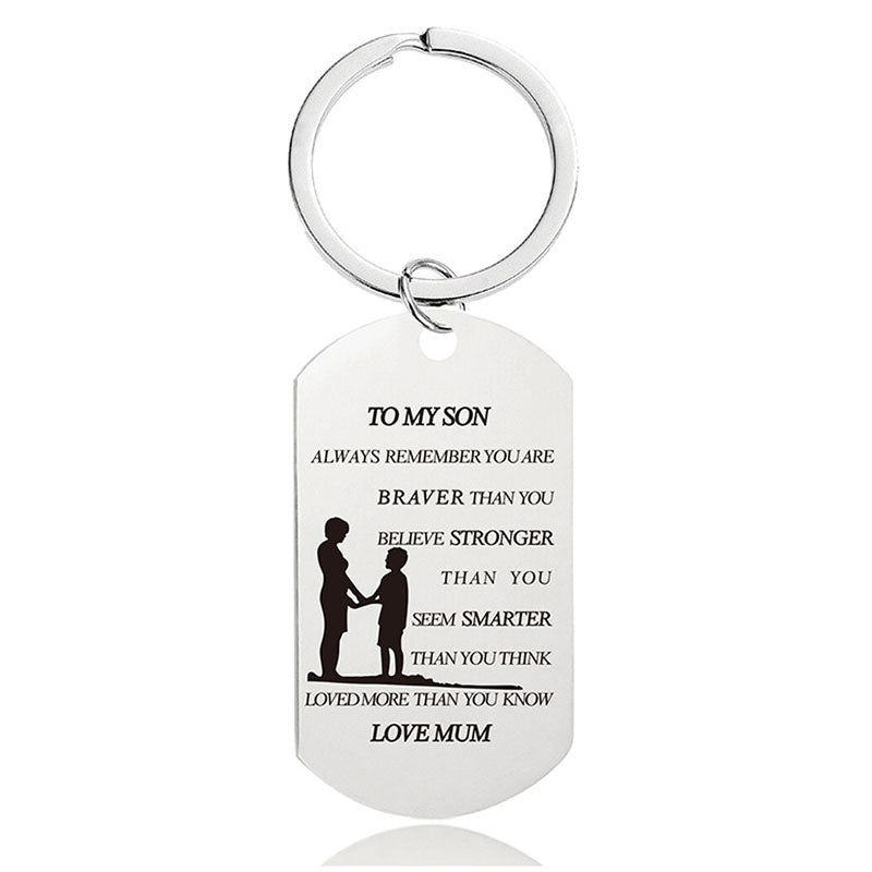 Always Remember You Are Braver Than You Believe - Inspirational Keychain - A899-Jolura