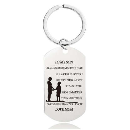 Always Remember You Are Braver Than You Believe - Inspirational Keychain - A899-Jolura