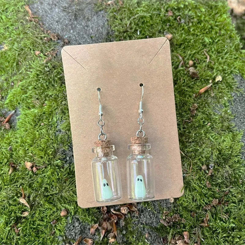 The Adopt A Ghost Pendant and Earrings-Jolura