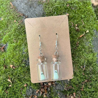 The Adopt A Ghost Pendant and Earrings-Jolura
