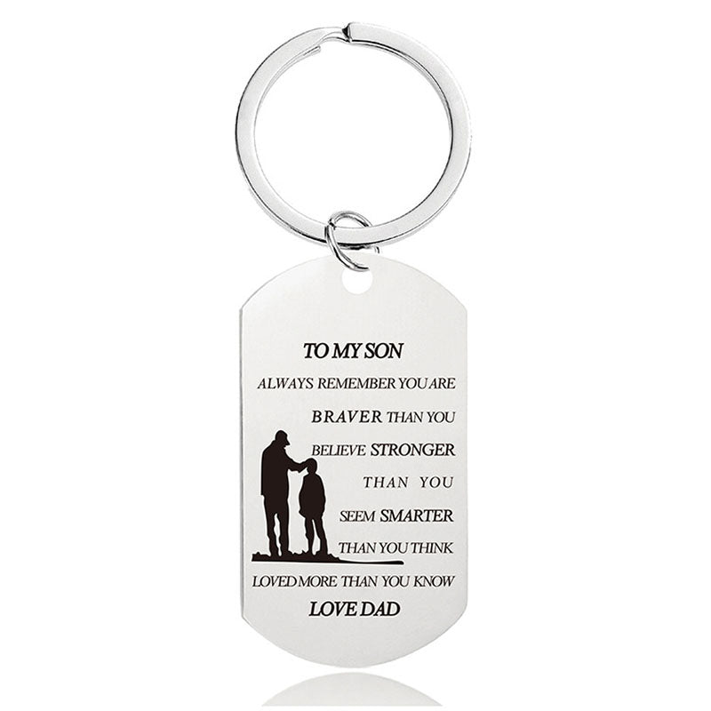 Always Remember You Are Braver Than You Believe - Inspirational Keychain - A900-Jolura