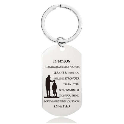 Always Remember You Are Braver Than You Believe - Inspirational Keychain - A900-Jolura