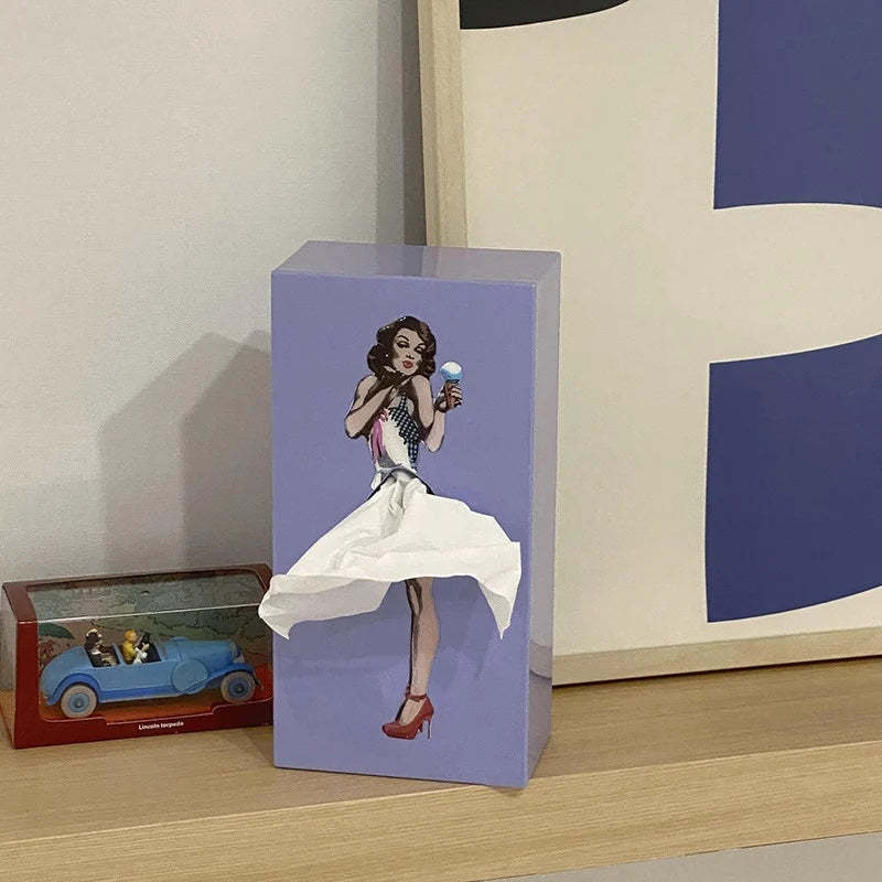 Flying Skirt Tissue Box-Jolura