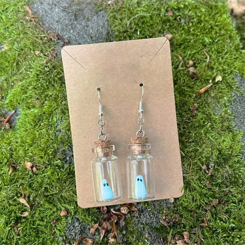 The Adopt A Ghost Pendant and Earrings-Jolura