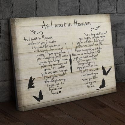 As I Wait in Heaven - D366 - Gallery Wrapped Canvas Prints