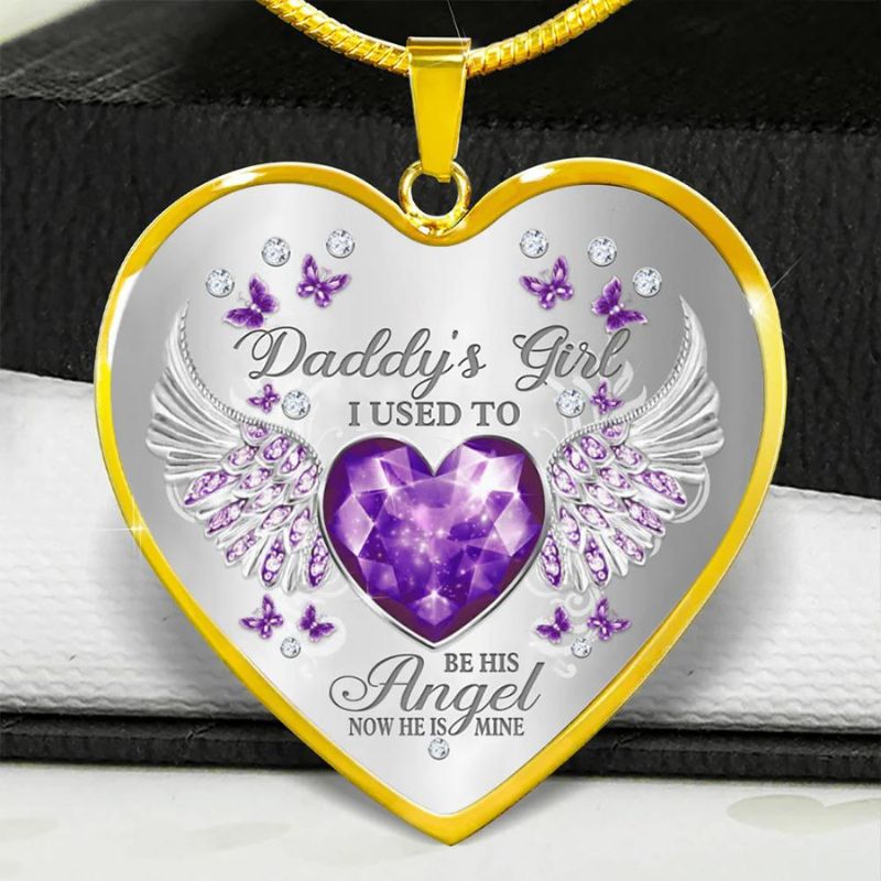 Daddy's Girl Heart Necklace-Jolura