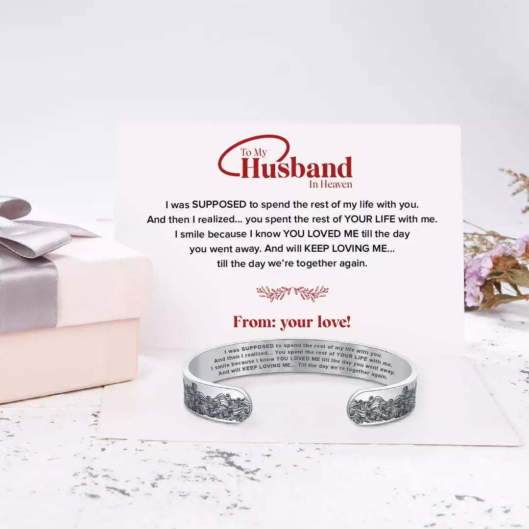 To My Husband in Heaven Memorial Bracelet-Jolura