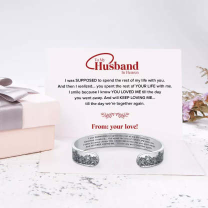 To My Husband in Heaven Memorial Bracelet-Jolura