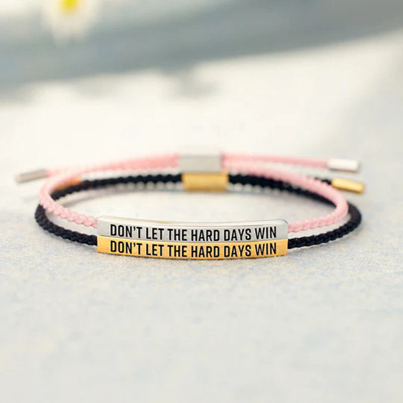 Don't Let The Hard Days Win Tube Bracelet-Jolura