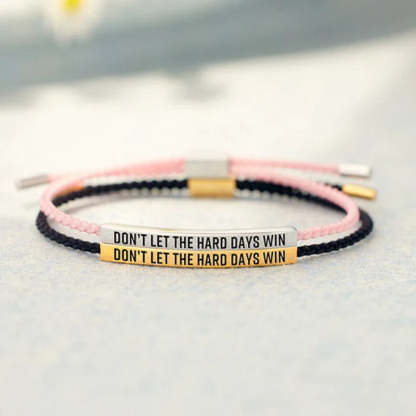 Don't Let The Hard Days Win Tube Bracelet-Jolura