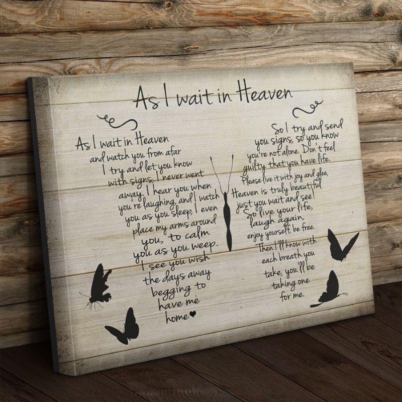 As I Wait in Heaven - D366 - Gallery Wrapped Canvas Prints