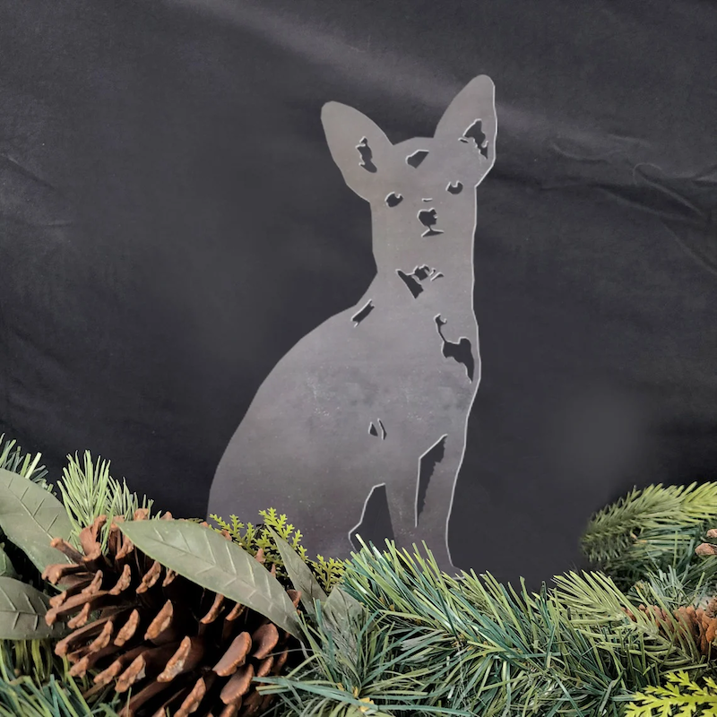 Chihuahua Metal Silhouette-Jolura